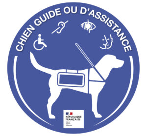Logo chiens guides autorisés