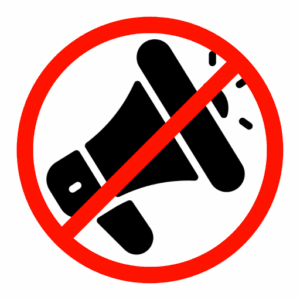 Logo interdiction megaphone